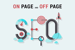 "on-page" and "off-page" SEO